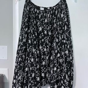 Black and white blouse